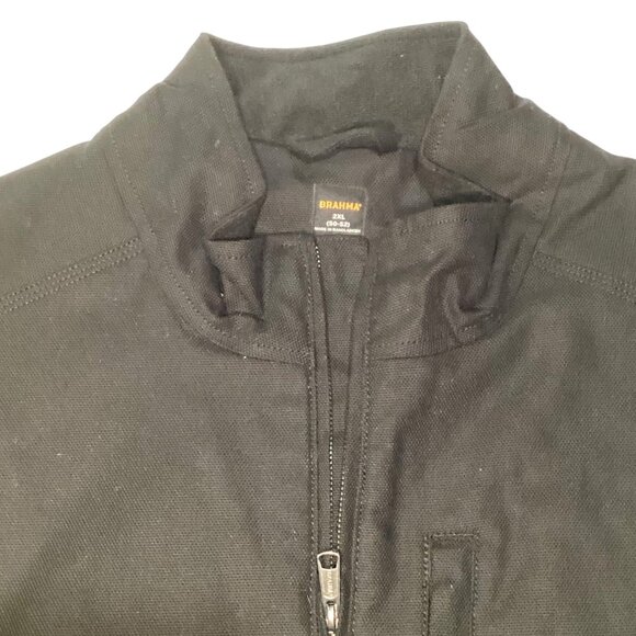 Brahma Men's Heavy Canvas Work Vest w Pockets Black Size 2XL New W Tags - Picture 3 of 3